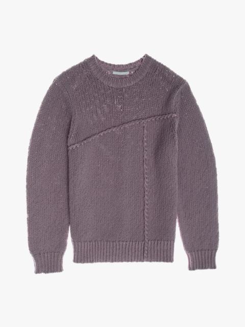 SEAMED CREWNECK SWEATER