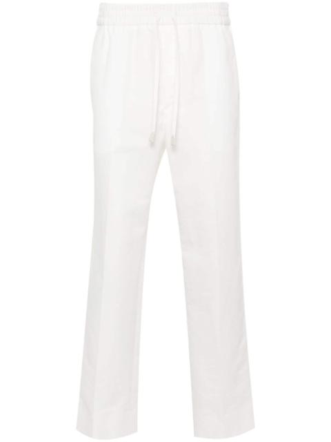 Brioni chambray straight trousers