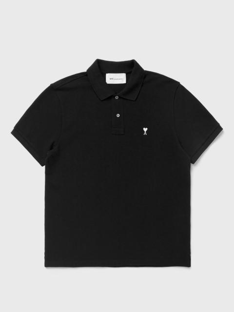AMI Paris CONTRASTED AMI DE COEUR POLO SHIRT