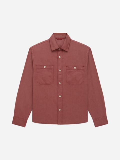 3sixteen Utility Overshirt - Brick Overdye Canvas