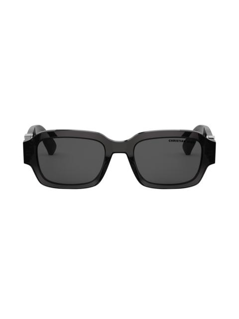 Dior Men's DiorOblique S2I 52MM Rectangular Sunglasses - Black Grey