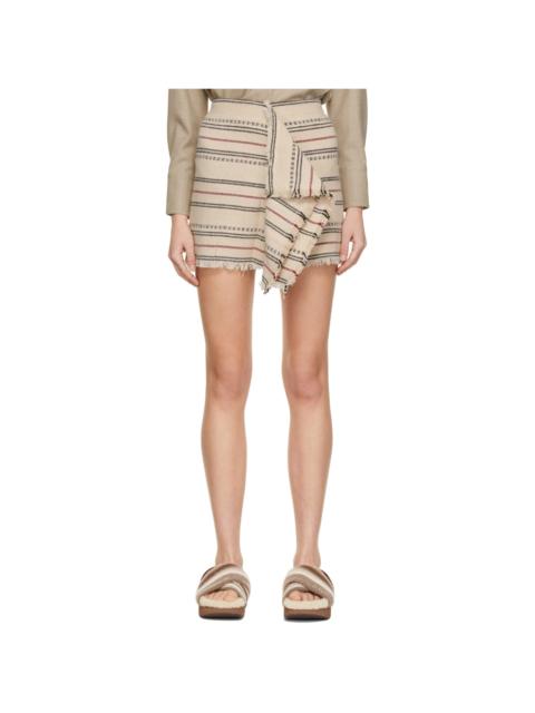 Beige Jiloa Short Skirt