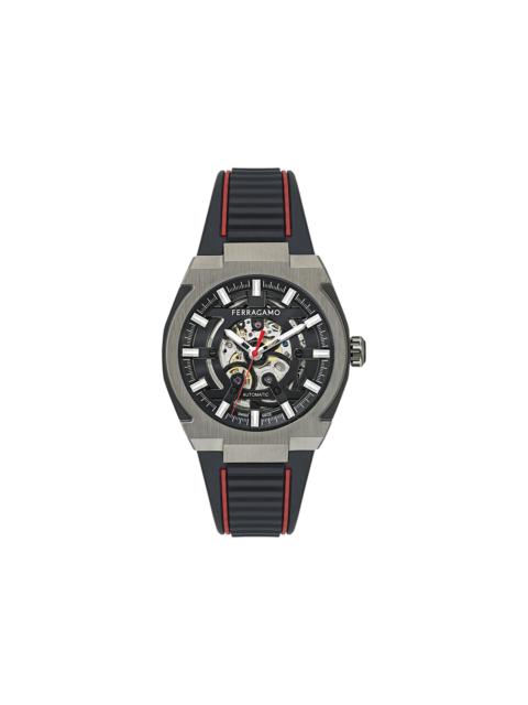 FERRAGAMO Ferragamo Supreme Skeleton Automatic Watch 'Gun'