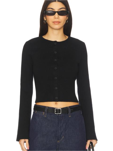 GOOD AMERICAN Bell Sleeve Knit Cardigan