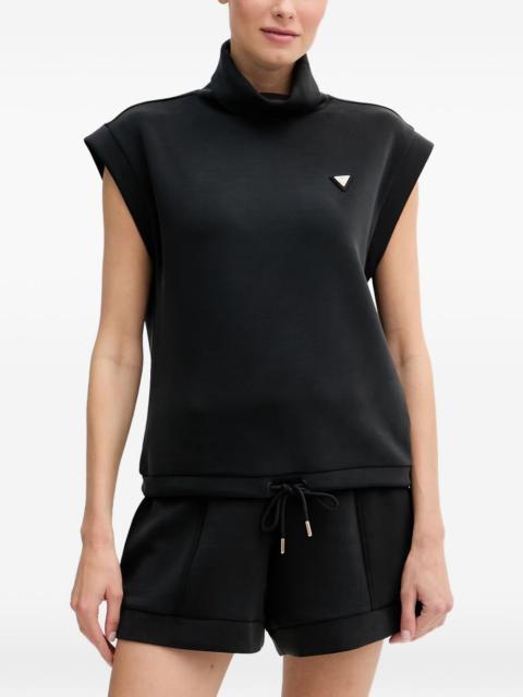 GUESS USA logo-plaque funnel-neck T-shirt