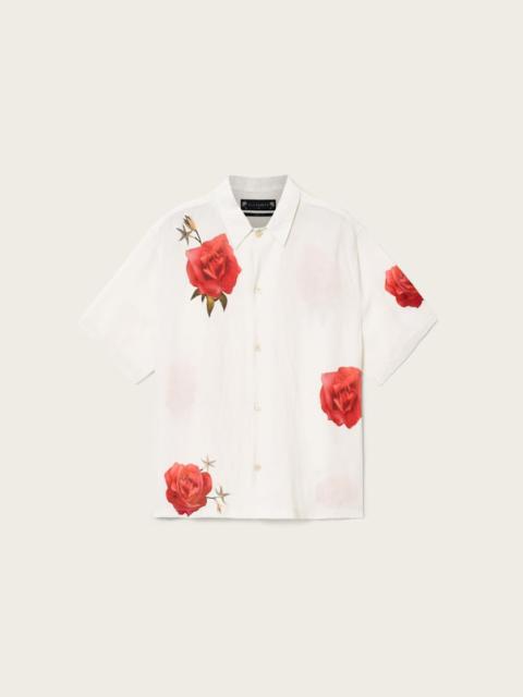 ALLSAINTS FLEUR FAZED BOXY SHORT SLEEVE SHIRT