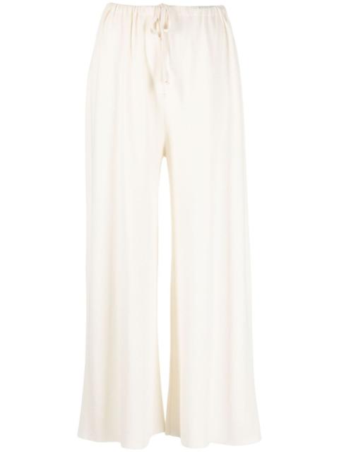 The Row drawstring-waist wide-leg trousers