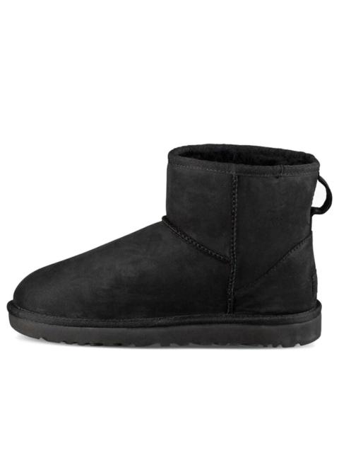 UGG (WMNS) UGG Classic Mini Leather Snow Boots Black 1016558-BLK