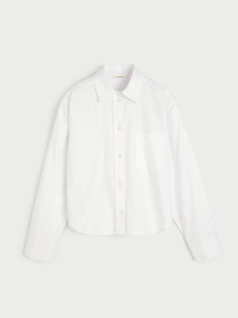 BY MALENE BIRGER Audrey Cropped organic cotton shirt