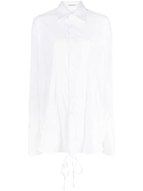 drop-shoulder long-sleeve shirt