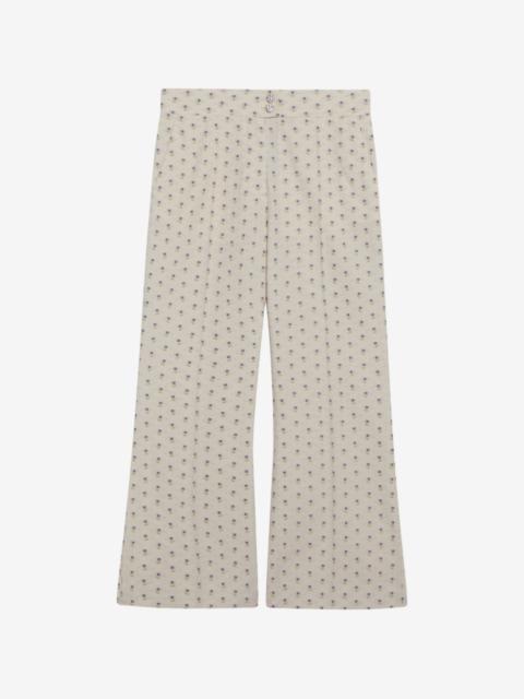 Valentino patterned wide-leg trousers