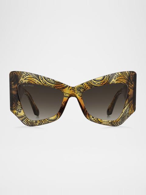 Etro Etromania Acetate Butterfly Sunglasses