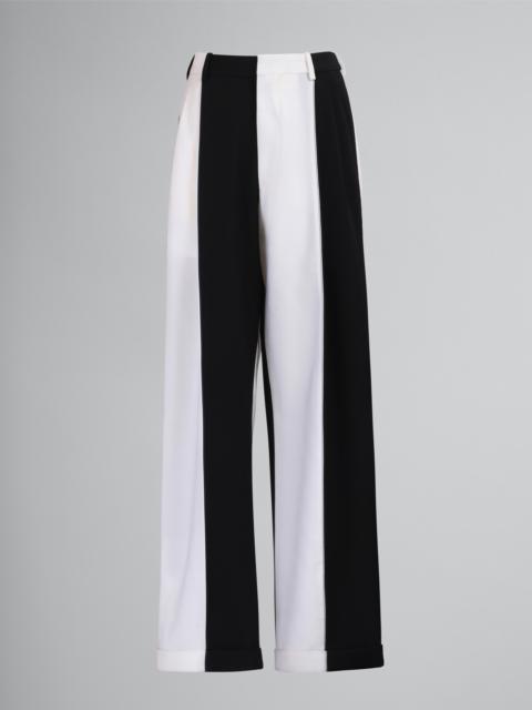 Marni GRAIN DE POUDRE WOOL PANTS