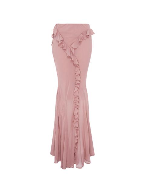 Paris Georgia ruffled maxi skirt