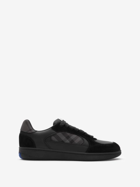 Burberry Leather, Suede and Check Terrace Sneakers​