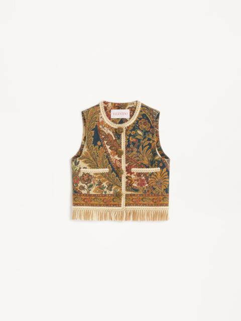CANAPONE VEST WITH VOYAGE IMAGINAIRE PAISLEY PRINT
