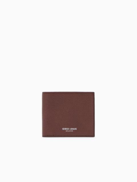 GIORGIO ARMANI PRINTED LEATHER WALLET