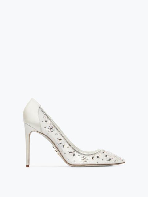 RENE CAOVILLA Cinderella White Pump 105