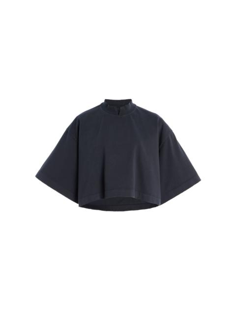 RÙADH The Nessa Cotton Cropped Top dark grey