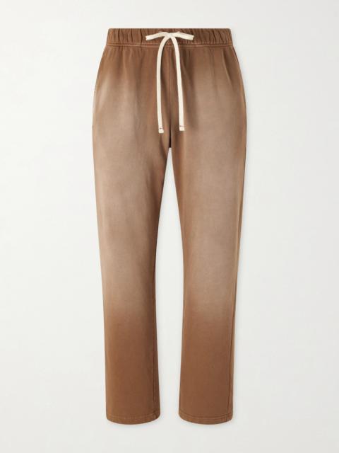 LES TIEN Straight-Leg French Terry-Cotton Sweatpants