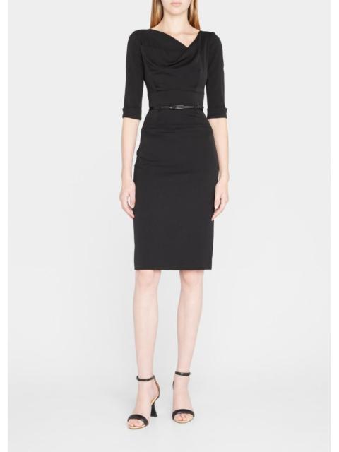 Black Halo Jackie 3/4-Sleeve Sheath Dress
