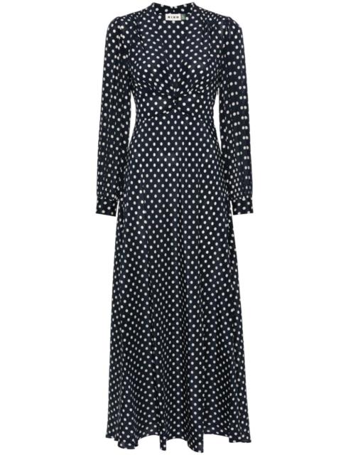 RIXO Emory polka dot maxi dress
