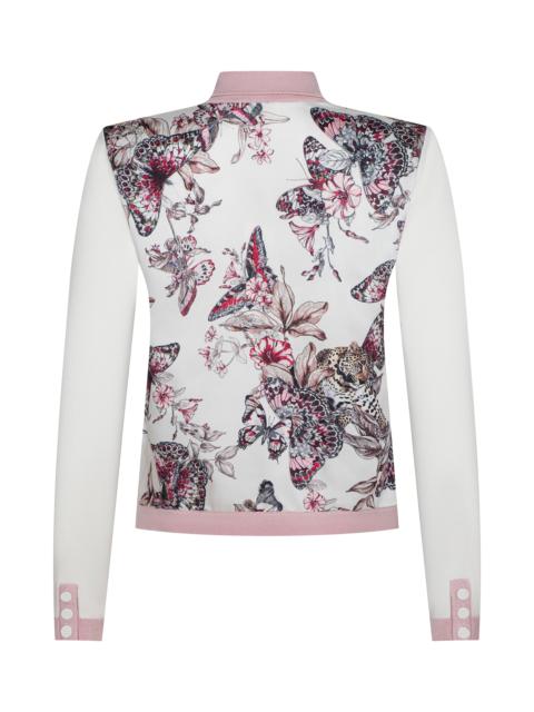 L'AGENCE Nomi Satin Back Cardigan