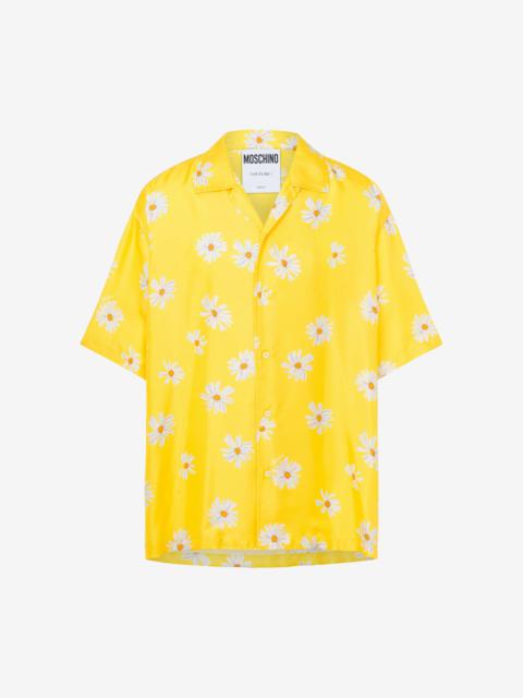 Moschino SATIN SHIRT ALLOVER DAISY