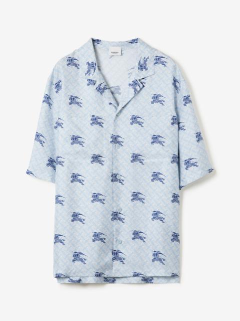 Burberry EKD Monogram Silk Pyjama Shirt