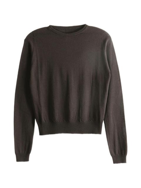 Rick Owens ribbed-trim fine-knit sweater