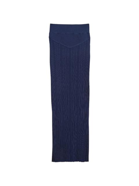Fleur du Mal ribbed-knit maxi skirt