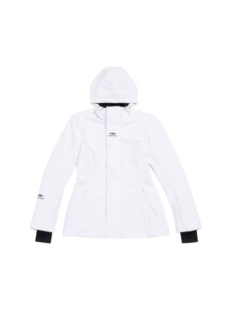BALENCIAGA classic-hood zip-up coat
