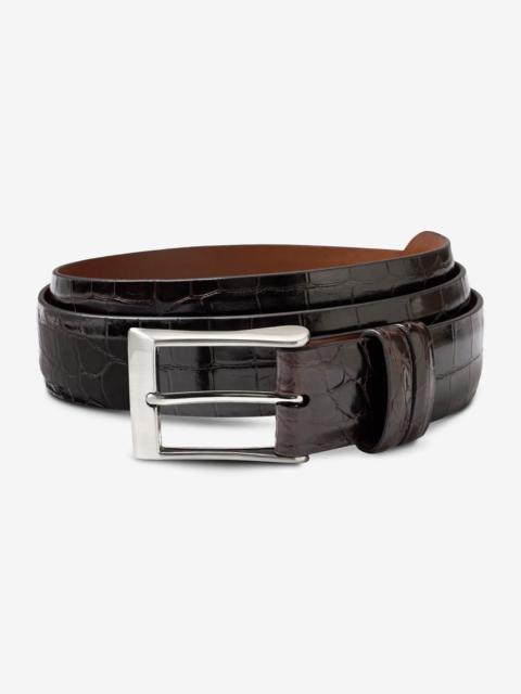 ALLEN EDMONDS Genuine Crocodile Dress Belt