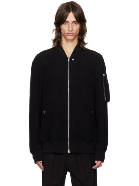 Rick Owens Black Porterville Classic Flight Bomber Jacket