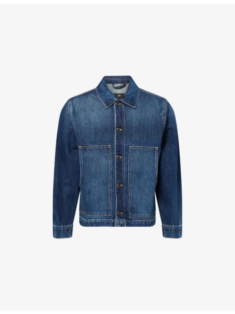 7 For All Mankind Blouson Relaxed-Fit Denim Jacket