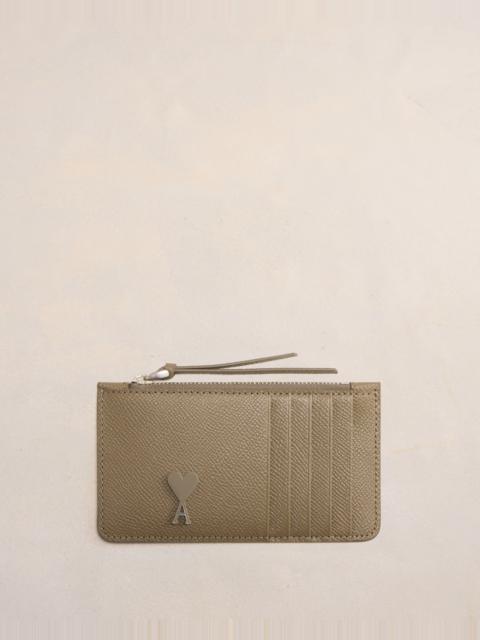 AMI Paris AMI DE COEUR ZIPPED CARD HOLDER