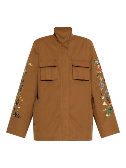 Off-White floral-arrow print utility jacket