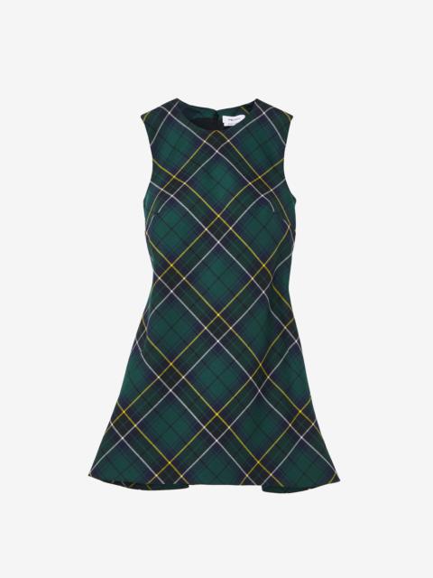 Alexander McQueen Wool Tartan Mini Dress