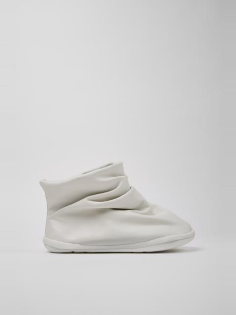 CAMPER Camper x ISSEY MIYAKE - Peu Form White Leather Ankle Boots for Men.