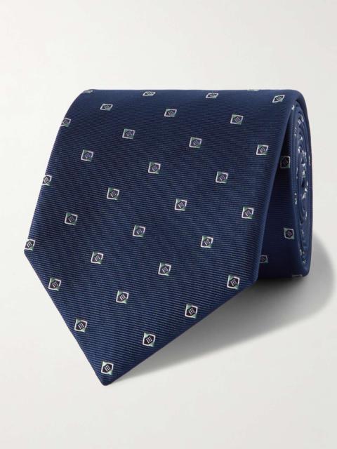 Brioni 8cm Silk-Jacquard Tie