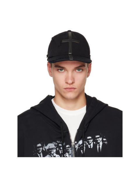 Matières Fécales Black Symbol Leather Cap