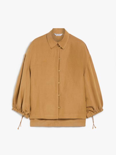 Max Mara RODEO Oversized shirt in linen and silk