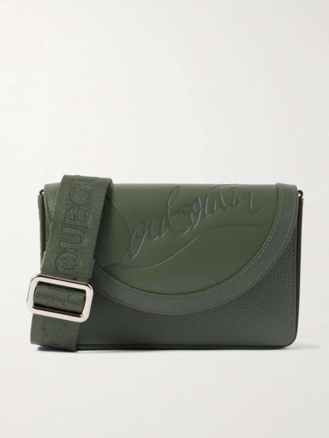 Christian Louboutin Explorafunk Rubber-Trimmed Logo-Embossed Leather Belt Bag