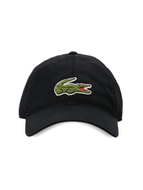 LACOSTE appliqué cotton cap