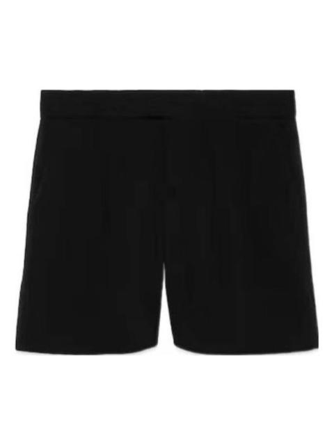 GUCCI (WMNS) Gucci Wool Jersey Short 'Black' 770175-ZAONS-1000