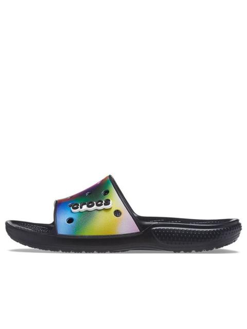 crocs Crocs Colorful Casual Unisex Multi-Color Black Slippers 207557-0C4