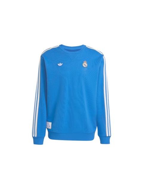 adidas adidas Real Madrid Terrace Icons Sweatshirt Blue Bird White