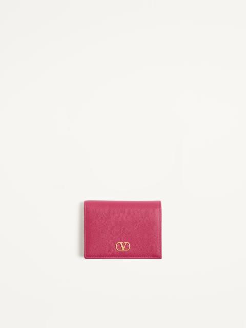 Valentino VLOGO SIGNATURE GRAINY CALFSKIN WALLET