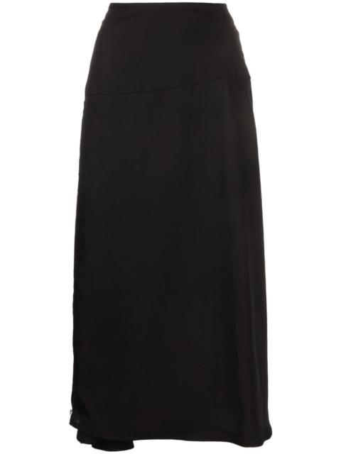 Jil Sander zip-embellished midi skirt