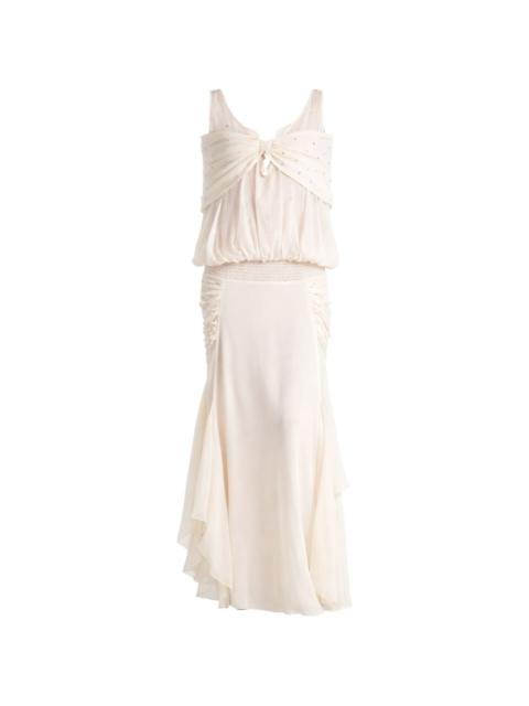 SIEDRÉS Blair crystal-embellished ruched dress